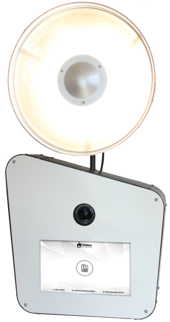 Fotobox mieten in Berlin - professionelle Fotobox mit Studiolicht und Touchscreen für Events